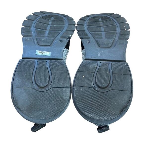 Sesto Meucci Womens Black Gray Lace Up Sneakers Athletic Leather Shoes sz 38 7.5 - Picture 15 of 16